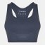 USA Pro UP Seamless Crop Sports Bra Shark Grey