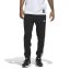 adidas Essentials Fleece Tapered Cuff 3-Stripes Joggers Black/White