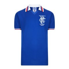 Score Draw Rangers Home Shirt 1981/82 Blue