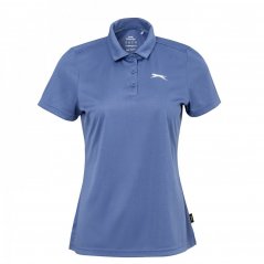 Slazenger Plain Polo Shirt Womens Light Blue
