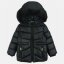 Firetrap Kids Fur Trimmed Hood Long Sleeve Short Puffer Jacket Black