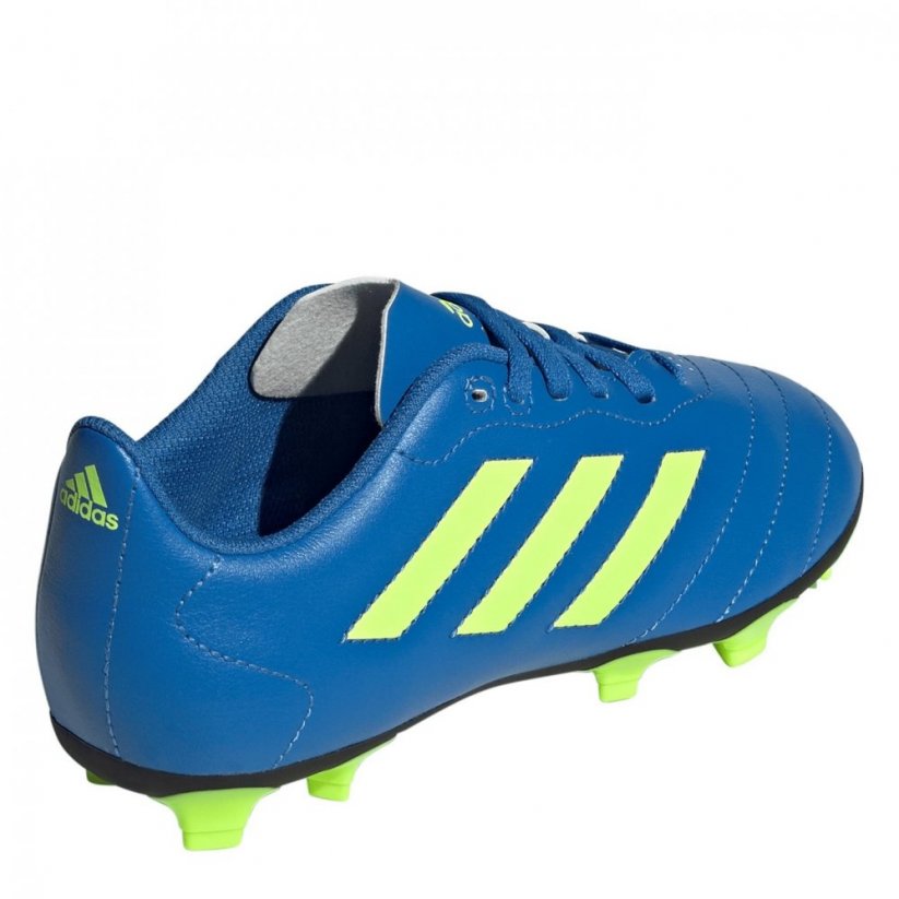 adidas Goletto Firm Ground Football Boots Juniors Blue/Lemon