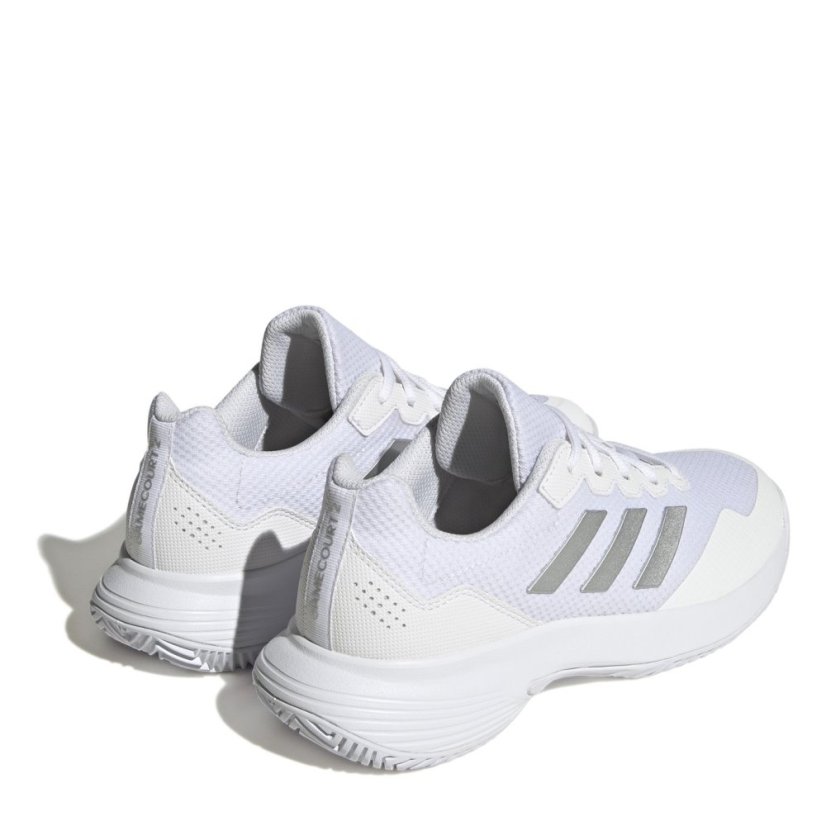 adidas Gamecourt 2.0 Tennis Shoes Womens White/Silver