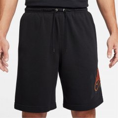 Nike Club Fleece pánske šortky Black/Orange