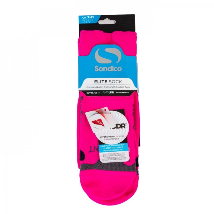 Sondico Elite Football Socks Fluo Pink