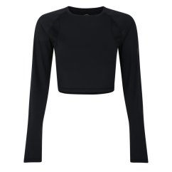 Umbro Pro Training Cropped LS Top Black