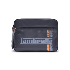 Lambretta Men's Racing Stripe Flight Bag Black