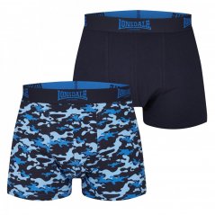 Lonsdale 2 Pack Trunk Mens Camo/Navy