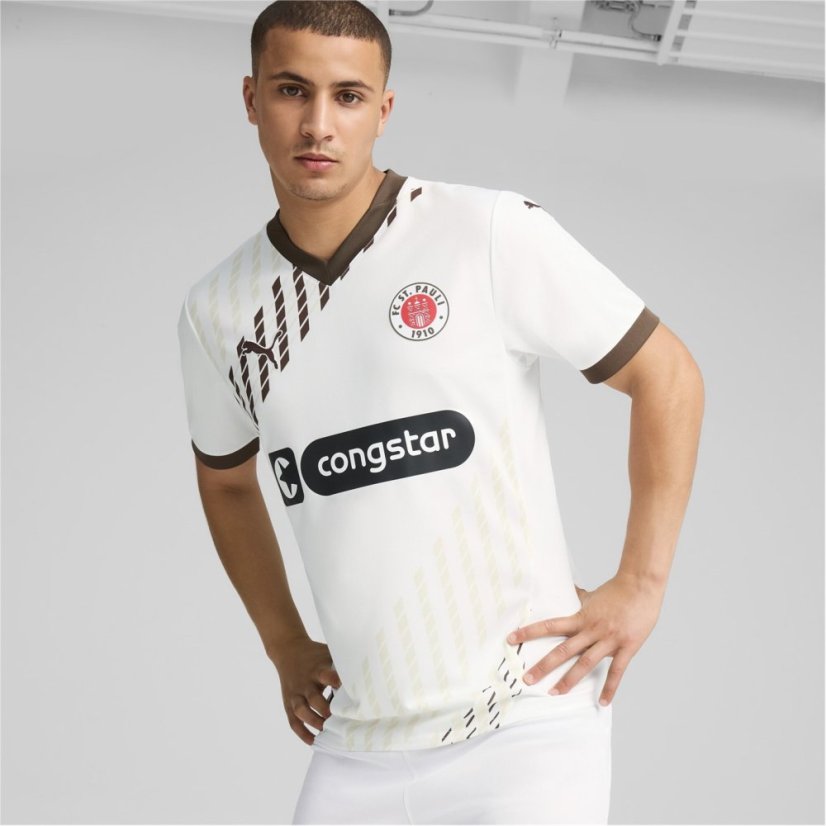 Puma St Pauli Away Shirt 2024 2025 Adults White