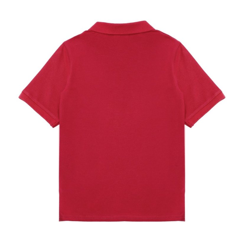 Slazenger Plain Polo Shirt Junior Red