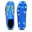 Puma Ultra Match Laceless Junior Firm Ground Football Boots Blue/White