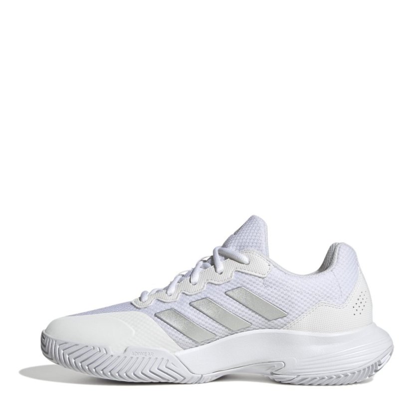 adidas Gamecourt 2.0 Tennis Shoes Womens White/Silver