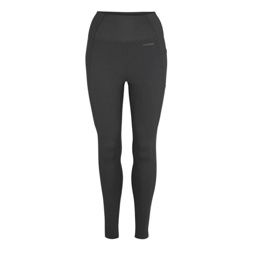 USA Pro USAPro Core High Rise Leggings Womens Charcoal