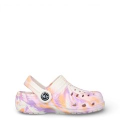 Hot Tuna Cloggs Childrens Pink Marble