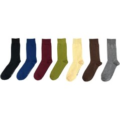 Firetrap Formal Socks 7 Pack Mens Colour Mix
