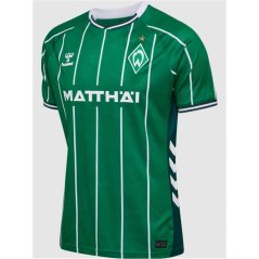 Hummel Werder Bremen Home Shirt 2025 2026 Adults Green/White