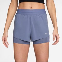 Nike Dri-FIT Swift Womens Mid-Rise 3 2-in-1 Shorts World Indigo