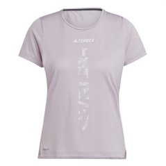 adidas Terrex Agravic Trail Running T-Shirt Preloved Fig