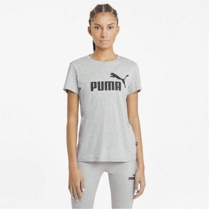 Puma No1 Logo QT T Shirt Med Grey