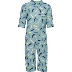 Hummel Unisex Kids' Morgat One Piece Swimsuit Blue Surf