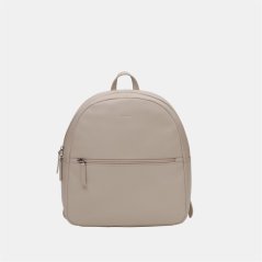 Firetrap Leather Zip Backpack Optic Grey