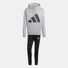 adidas Big Logo French Terry Tracksuit Grey