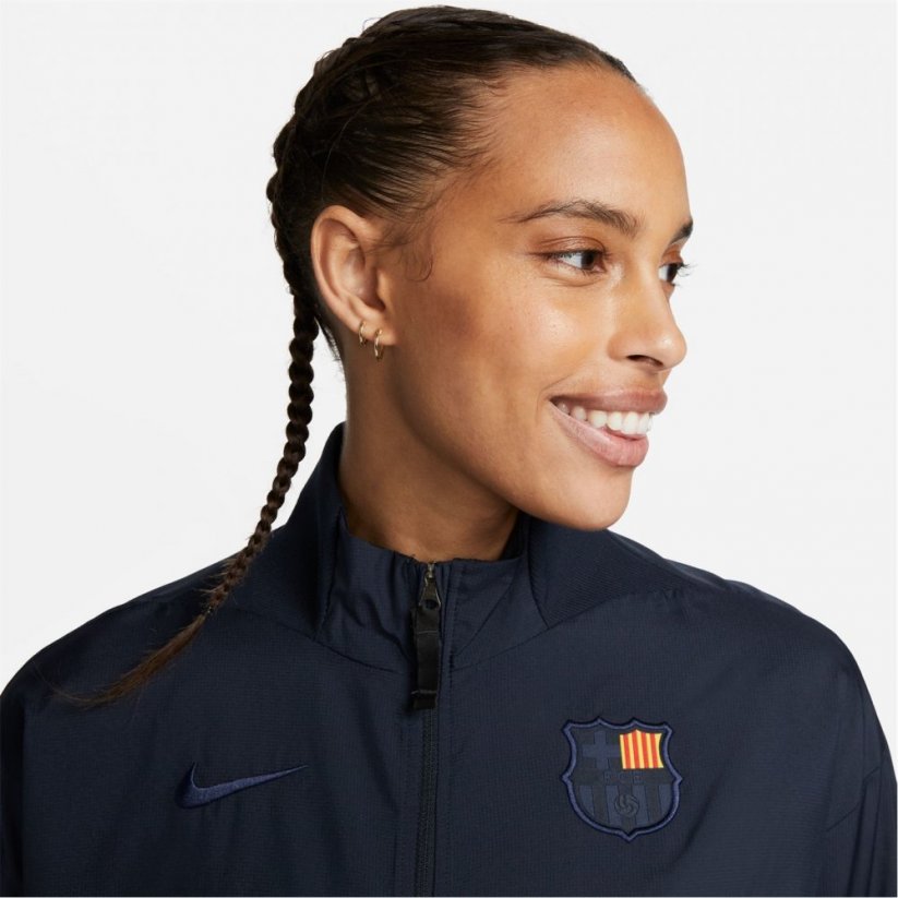 Nike F.C. Barcelona Women's Dri-FIT Anthem Football Jacket Obsidian