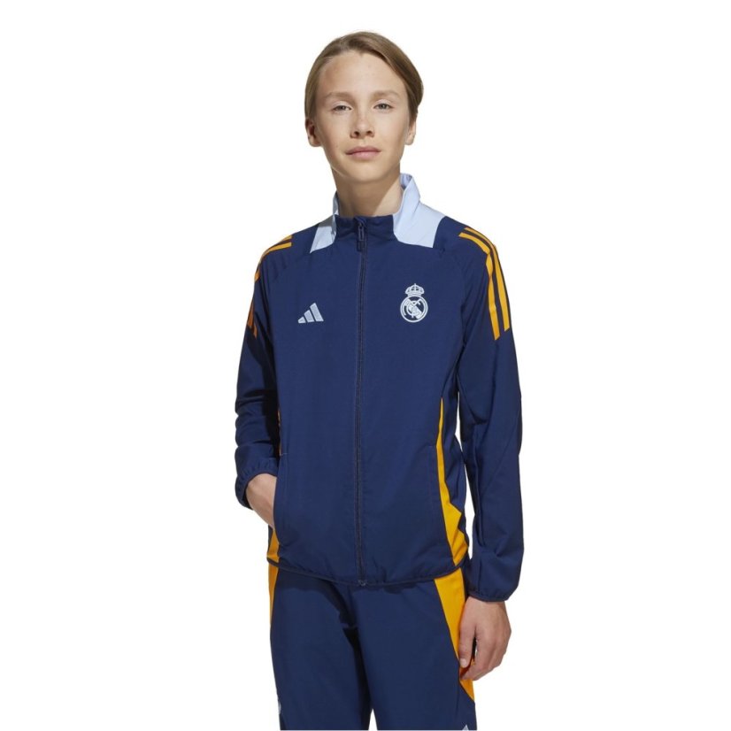adidas Unisex Kids Real Pre Jk Licensed Tracksuit Top Team Navy Blue