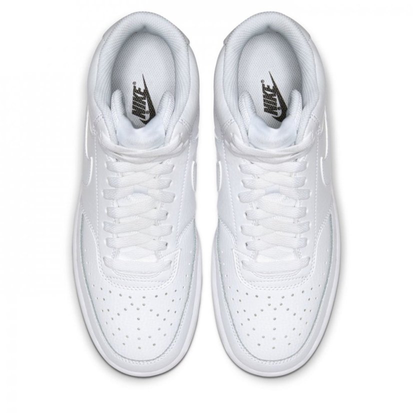 Nike Court Vision Mid Women's Hi Tops Triple White