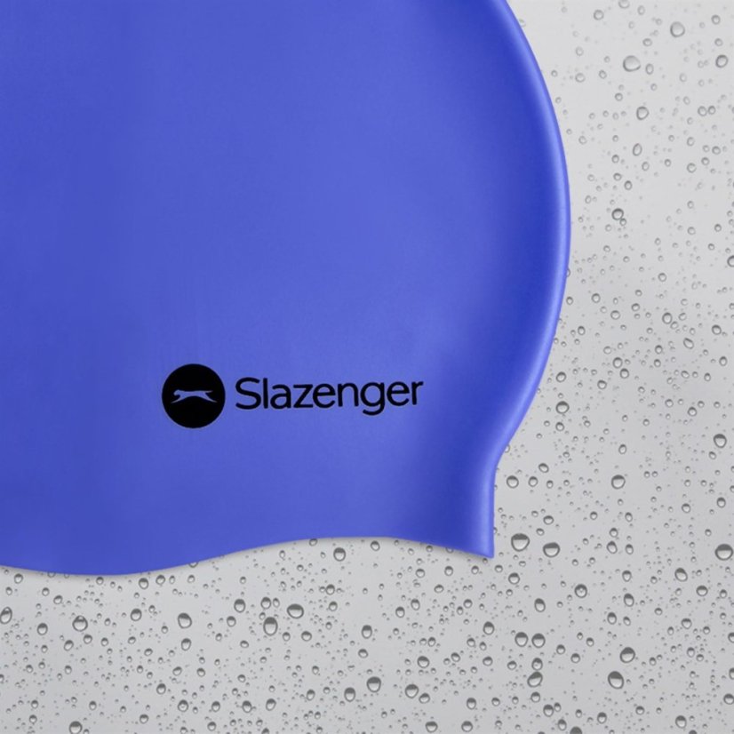 Slazenger Adults Silicone Swim Cap Royal