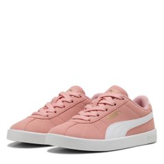 Puma Unisex Kids' Club II PS Canvas Trainers Pink/White