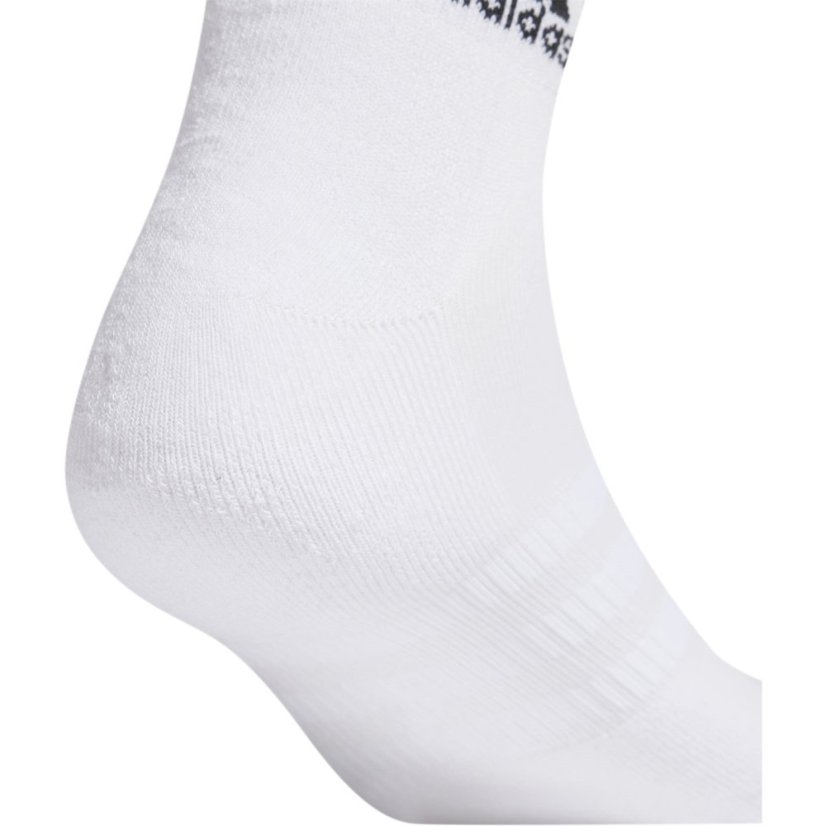 adidas 3 Pack Ankle Socks Unisex Juniors White