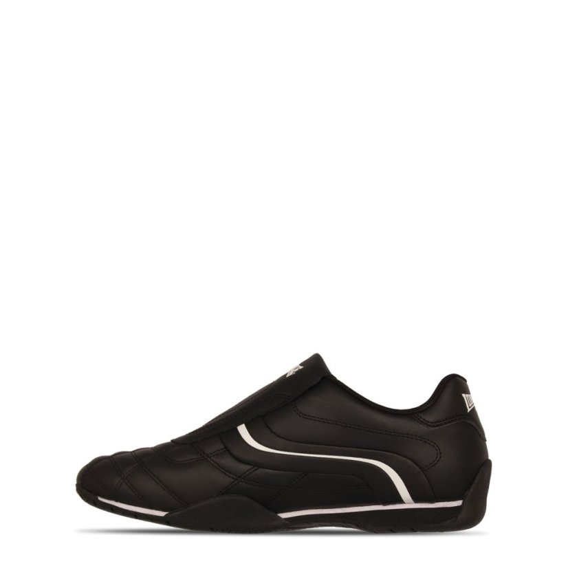 Lonsdale Camden Slip Trainers Mens Black/White