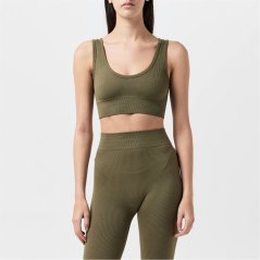 Miso Crop Top Womens Khaki