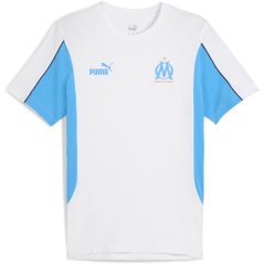 Puma Olympique Marseille ftblARCHIVE T-Shirt Adults White/Blue Azur