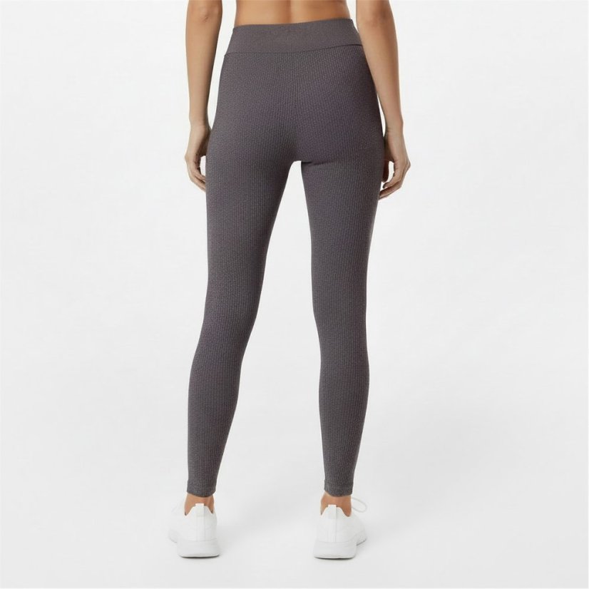 USA Pro USAPro Ribbed Leggings Womens Espresso Marl