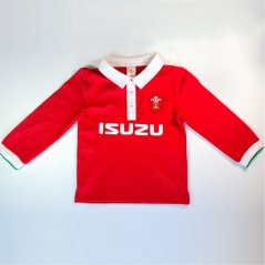 Team Wales Rugby Union Baby Long Sleeve Polo Wales Rugby Union