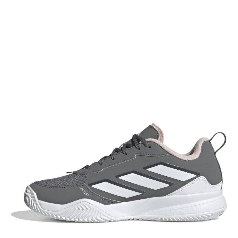 adidas Avaflash Clay Tennis Shoes Womens Gry/Wht/Pink