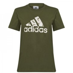 adidas QT dámské tričko BOS Grn Camo