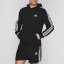 adidas Essentials Fleece 3-Stripes pánska mikina Black/White