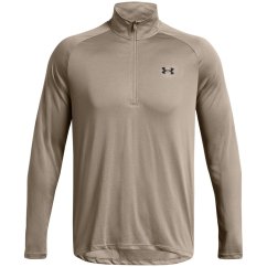 Under Armour Tech™ ½ Zip Long Sleeve Mens Taupe Dusk