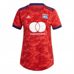adidas Olympique Lyonnais Away Jersey 2022 2023 Ladies vivid red