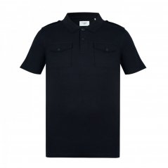 Firetrap Double Pocket Polo Shirt Mens Black