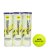 Slazenger Tournament Tri Pack Tennis Balls Yellow