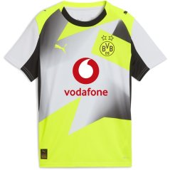 Puma Borussia Dortmund Away Shirt 2025 2026 Juniors Silver/Yellow