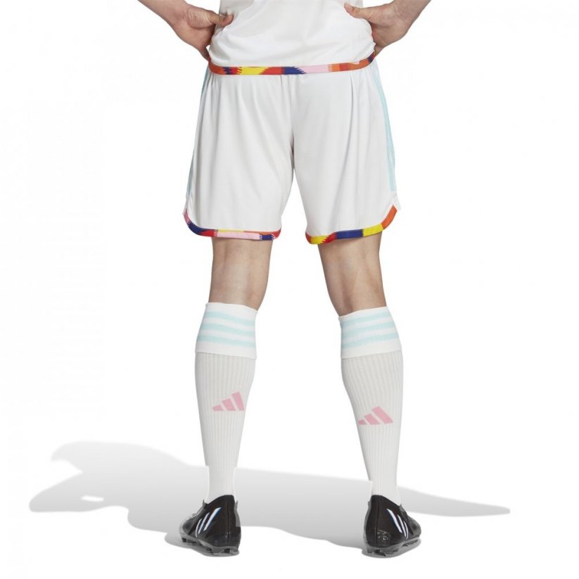 adidas Belgium Away Shorts 2022 Adults White