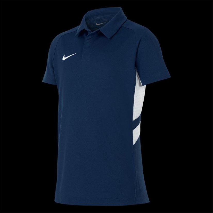 Nike Unisex Kids' Hockey Polo Shirt Obsidian/White