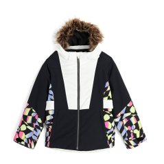 Spyder Kids' Lola Waterproof Insulated Ski Jacket Black