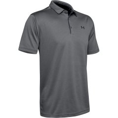 Under Armour Tech Polo Mens Graphite/Black