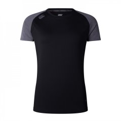 Canterbury Women's Elite Training Short-Sleeve Performance T-Shirt Black/Marl